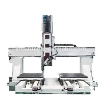 Routeur CNC à 5 axes robuste de taille et de fraisage à haute vitesse, modèles en aluminium simples et à double mobiles