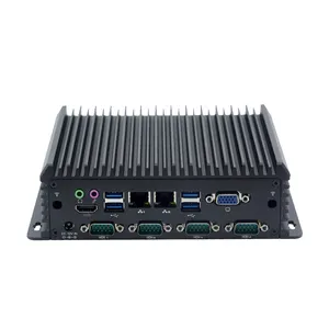 Kotak Komputer Industri Terbaru untuk J1900 Pc Desktop Mini Port Antarmuka Kaya dengan Layar HD VGA LPT GPIO