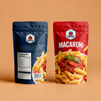 Sachet d'emballage vide personnalisable et écologique pour pâtes, macaronis, spaghetti, nouilles en spirale
