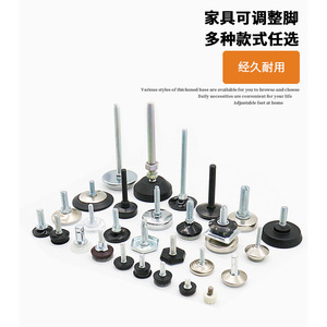 Hyderon <b>Adjustable</b> Furniture <b>Leg</b> M6 M8 M10 Steel <b>Table</b> Feet Easy Installation - Product Image 5