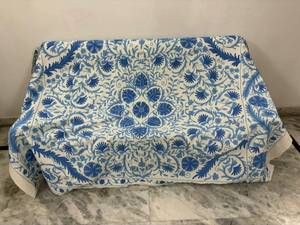 Uzbekistan Cotton Suzani Throw Blanket Hand Embroidery Bedsheet Bedspread Suzani Embroidery <b>Tapestry</b> Colourful Wall Hanging B2B - Product Image 5