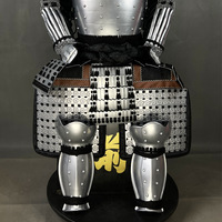 Armure de samouraï japonaise personnalisée WowOu, tenue complète portative, casque en fer de généraux de l'époque Sengoku, style japonais, en métal pour exposition