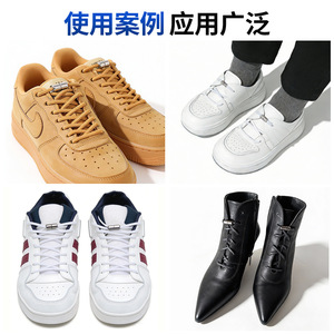 Belle boucle de chaussure en métal, alliage élastique ovale, accessoire pour baskets à enfiler sans lacets - Product Image 3