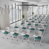 Chaises de réunion et de conférence en maille avec tablettes d'écriture, pliables et mobiles, pour la formation - Vente en gros usine