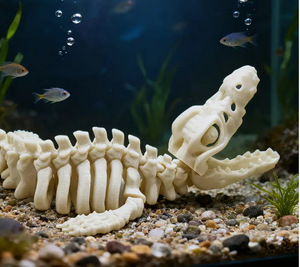 Modèle réaliste de squelette de Mosasaurus ou modèle de squelette de Mosasaurus SKS11, petite décoration pour aquarium - Product Image 3