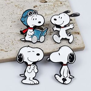 <span class=keywords><strong>WOWEI</strong></span> - Pins de Aleación de Zinc Esmaltados Inspirados en Snoopy, Insignias Vibrantes de Animales de Dibujos Animados - Regalo Coleccionable Duradero y Accesorios para Ropa - Product Image 1