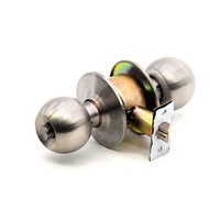 Serrure à levier tubulaire en acier inoxydable de qualité américaine, sans clé, 60 mm, Cerradura De Pomo Chapa, cylindre de porte, serrure à bille