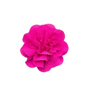 Flor de gasa hecha a mano de 8 cm para el cabello, zapatos, bolsos, ropa, accesorios decorativos. - Product Image 5