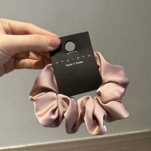 女性のための気質シルキーシュランチーシンプルな無地サテンシュランチーミディアムヘアロープ - Product Image 4