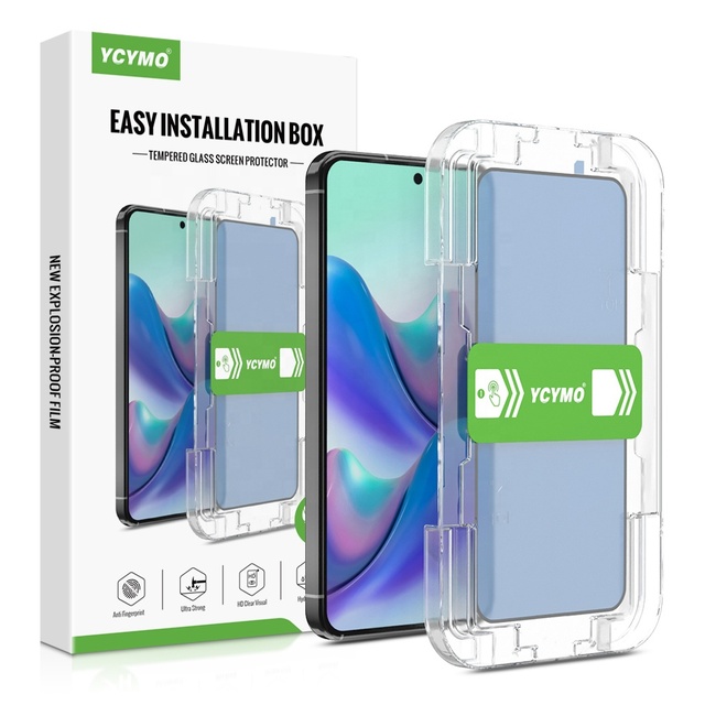 High Quality Anti-scratch Tempered Glass Screen Protector Easy Installation Tool Kit for Xiaomi Samsung Oneplus Motorola