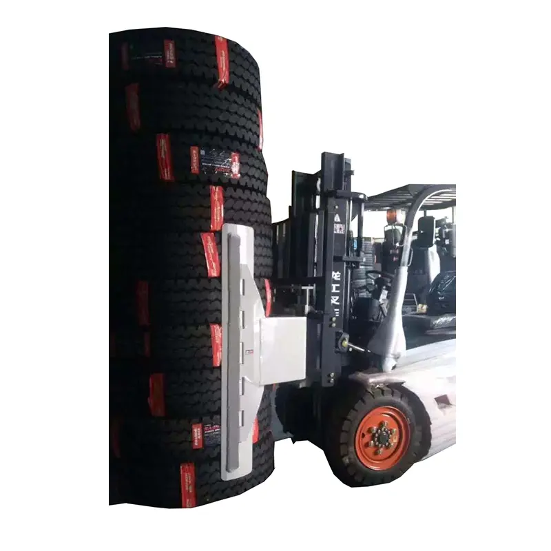 3 ton 5 ton Diesel Electric Forklift with tyre clamp loading and unloading tyres solid tyres