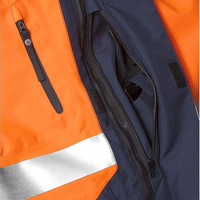 Vente en gros Nouveau design Veste de sécurité réfléchissante orange et noire Vêtements de protection résistants au feu Vestes ignifuges