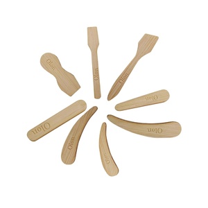 Palitos de cera de bambú desechables de madera con forma personalizada para salón de belleza - Product Image 4