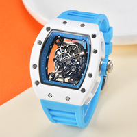 Nouvelle Montre Unisexe 43mm à Tête de Tigre Personnalisée Creuse, Mouvement Mécanique à Huile, Cadran à Aiguilles, en Céramique – Approvisionnement Direct Usine