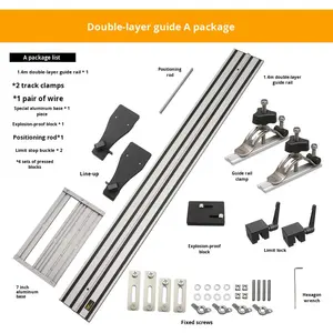 Nouvelle machine de gravure linéaire à rail <span class=keywords><strong>guide</strong></span> <span class=keywords><strong>universel</strong></span> à double couche <span class=keywords><strong>pour</strong></span> <span class=keywords><strong>scie</strong></span> <span class=keywords><strong>circulaire</strong></span>, bricolage, travail du bois, découpe, finition, modèle 0.28-2.8 Wu - Product Image 6