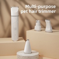 Tondeuse pour chiens rechargeable en gros, silencieuse, avec lame en acier inoxydable, multifonctionnelle pour le toilettage des petits animaux