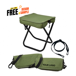 Wholesale Customizable Portable <b>Folding</b> <b>Stool</b> Durable Oxford Crossbody Belt Outdoor Adventures for Hiking Fishing Travelling - Product Image 3