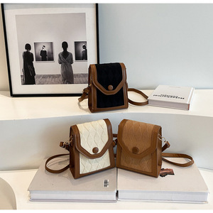 Bolso de Hombro y <span class=keywords><strong>Bandolera</strong></span> de Cuero PU de Lujo Vintage 2026 con Elemento Romboidal para Mujer, Invierno y Otoño - Product Image 2