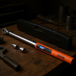 Clé dynamométrique numérique Vevor, entraînement 1/2 pouce, plage 25-250 pi-lb, qualité industrielle, avec écran LED et avertisseur sonore - Product Image 2