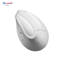 MW-060X-White Mouse Gaming Vertikal Optik USB Nirkabel 2.4G BT Mode Ganda Baru DPI Dapat Disesuaikan 6D Ergonomis untuk Tangan Kanan