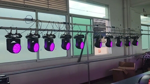 Excellent projecteur LED Wash Zoom Scan à tête mobile 19x15W RGBW 6000K Lumière du jour MAC Aura, activé par le son, DMX512 - Product Image 5