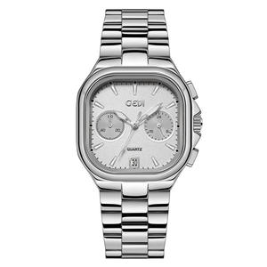 Nouvelle montre pour femme haut de gamme à cinq aiguilles, cadran carré de niche, affichage de la date, bracelet en acier de haute valeur - Product Image 2