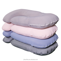 Oreiller de maternité ergonomique en mousse à mémoire de forme en U rose pour le soutien corporel pendant la grossesse et le confort de l'allaitement