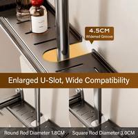 Étagère de rangement pour salle de bain, support mural sans perçage pour douche, support de rangement pour gel douche