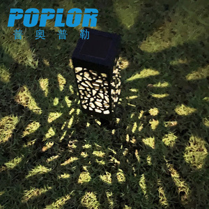 Poplor Solar Garden <b>Lights</b> LED Outdoor Lawn Lamp With <b>Light</b> Control Water Resistant For Patio Yard <b>Landscape</b> - Product Image 2
