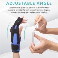 Férula para Dedos, Inmovilizador de Dedos, Corrector de Dedos, Soporte para Dedos con Canal Ulnar, para Fracturas y Roturas
