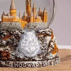 Custom 3D Building Snow Globe Send Photo Handmade Resin Castle Landmark <strong>Glass</strong> Water Globe 10cm for Brand VIP Christmas Gift - Product Image 5