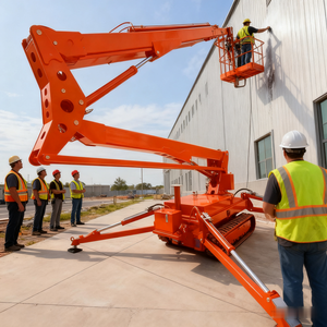Working Height 27M Electric Scissor Lift Table <b>Spider</b> Aerial Work Platform Lifting Platform - Product Image 6