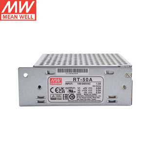 MeanWell RT-50A 50W แหล่งจ่ายไฟแบบสามช่องสัญญาณ ปรับแรงดันและกระแสได้ <span class=keywords><strong>5V</strong></span> 12V -<span class=keywords><strong>5V</strong></span> แบบ Open Frame พร้อมสายไฟ จ่ายไฟสามทาง - Product Image 5