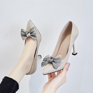 Size 30-43 Talon Haut Latest Designer Bow Upper Chaussure Femme Sandals Shoes Women <b>Heels</b> for Elegant Lady - Product Image 1