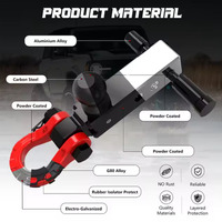 Fourniture d'usine : Support de boule d'attelage en acier robuste avec récepteur de 2 pouces pour SUV, camion et remorquage tout-terrain