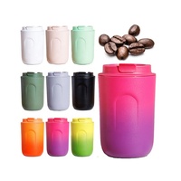 Taza de Café Aislada al Vacío, Portátil, Ecológica, de Acero Inoxidable, Clásica y Mini, de Alto Rendimiento, con Tapa, Mantiene la Temperatura de 12 a 24 Horas, Ideal para Regalo