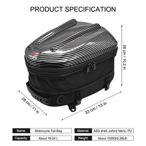Wasserdichte Motorrads itz Heck tasche Multifunktion ale erweiterbare Motorrad gepäck tasche Motorrad helm Tasche Rucksack Handtasche - Product Image 6