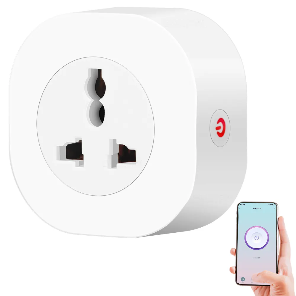 SMATRUL Universal Tuya Wifi Smart Socket Plug South Africa India To Eu Uk Us Outlet Adapter Power Monitor Voice Smart Lif