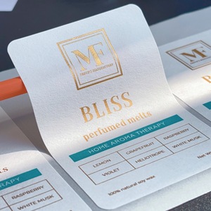 Adesivi per Profumi Personalizzati Irregolari, Adesivi con Logo Personalizzato, Etichette per Imballaggio Personalizzate, Adesivi Bianchi Personalizzati - Product Image 5