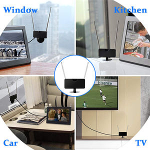 Mini antenne TV télescopique intérieure 40 Miles Réception du signal 1080P VHF UHF Chaînes locales gratuites pour Smart TV HDTV et TV <span class=keywords><strong>Turner</strong></span> - Product Image 2