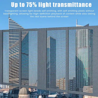 Brillant numérique LED publicité affichage p3.9 intérieur couleur LED écran Transparent mur vidéo led panneau pour mur de verre