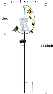 ไฟนางฟ้าพลังงานแสงอาทิตย์สำหรับตกแต่งสุสาน เปลี่ยนสีได้ ของขวัญอนุสรณ์ ไฟปักสนามกลางแจ้งสำหรับสวน ลานบ้าน กันน้ำ - Product Image 6