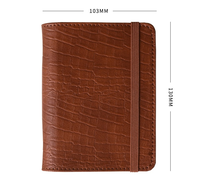 Carnet de notes en cuir A6 personnalisé bloc-notes de poche en PU avec 6 classeur à anneaux Agenda Planner Organisateur rechargeable à feuilles mobiles avec bande élastique