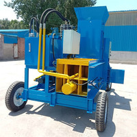 Presse à balles hydraulique automatique Longmiao, conception à trois cylindres pour la paille de riz, la paille et les matériaux biomasse