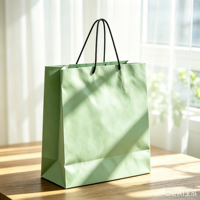 Sacs en papier personnalisés, élégants et réutilisables, sacs cadeaux et sacs pour vêtements de luxe de couleur turquoise pour boutique de Noël