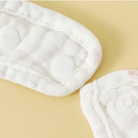 Bavoirs Bébé en Mousseline de Coton Bio 100% Unisexe, 6 Couches Ultra-Absorbantes, Respirants, à Boutons Pression, pour la Dentition - Vente Flash