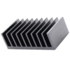 Dissipateur thermique en aluminium extrudé, profil de dissipateur thermique personnalisé OEM, refroidissement LED CPU GPU