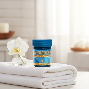 ยาหม่องสมุนไพรไทยพรีเมียมชนิดผงแห้งแบบแช่เยือกแข็ง กลิ่นมินต์ คาปาริน อบเชย ตะไคร้หอม คุณภาพส่งออก - Product Image 5