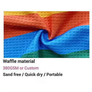 Serviette de plage en microfibre à séchage rapide, écologique, légère, personnalisable par sublimation, sans sable, pour voyage - Product Image 3