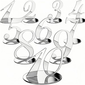 ป้ายเลขโต๊ะอะคริลิคสีทอง สีโรสโกลด์ สีเงิน สไตล์อินสตาแกรม สำหรับงานแต่งงาน งานวันเกิด งานเลี้ยง - Product Image 4